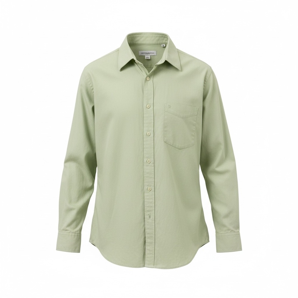 Banana Republic Men's Light Sage Button-Down Shirt